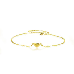 Simple 14k yellow gold ladies bracelet