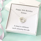 Personalised 50th birthday necklace